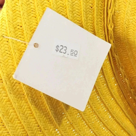 NEW Floppy Summer Sunshine Yellow Widebrim Hat - Picture 9 of 9